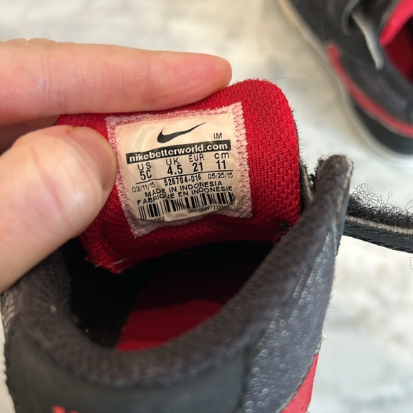 Nike shoes toddler high top Velcro sneakers size: 5C - Picture 6 of 10